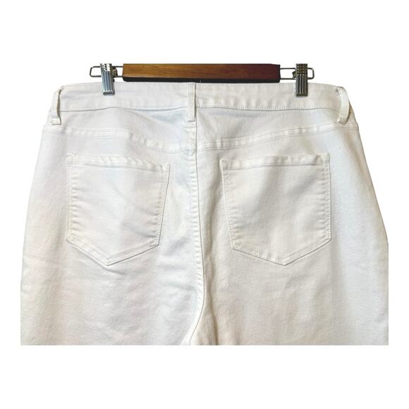 Old Navy Super Skinny White Ankle Jeans Size 14 - Picture 10 of 10